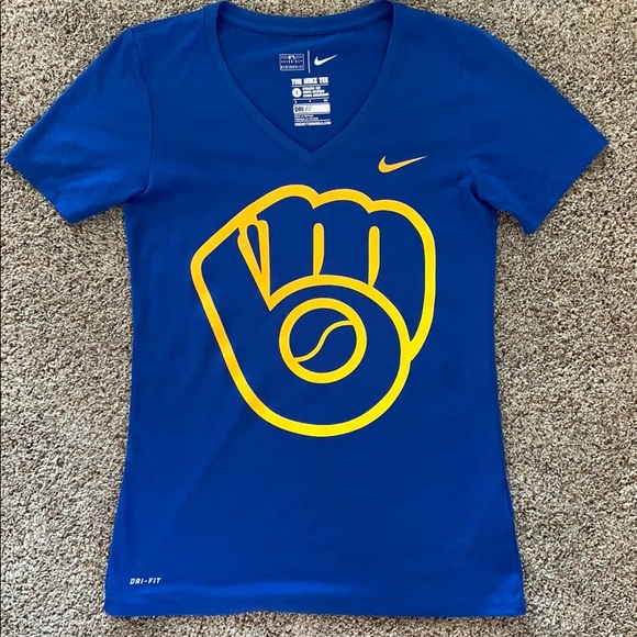 Nike Tops - Milwaukee Brewers Dri-Fit Nike Tee